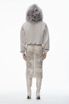 Alexander Wang washed oyster white 蒙古帽式连帽衫