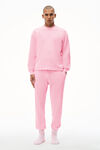 alexander wang 中性款棉质保暖华夫格长袖衫  light pink