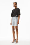 Alexander Wang acid black acid wash tee in high twist jersey