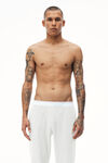 alexander wang 中性款棉质保暖华夫格慢跑裤  heather grey