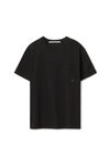 alexander wang pocket tee in high twist jersey   black