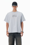 Alexander Wang light heather grey light grey cotton boxy logo t-shirt
