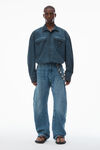 Alexander Wang washed graphite 加大款棉质工装衬衫