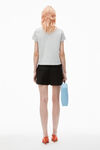 alexander wang 高捻针织紧身 t 恤 heather grey