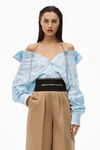 alexander wang 品牌徽标弹力萝卜裤 chino