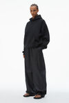 alexander wang 密绒连帽衫 black