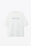 Alexander Wang vintage white 徽标印花棉质 t 恤