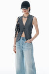 Alexander Wang vintage bleach blue blow up bleach blue mid-rise jeans
