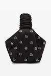 alexander wang 烫钻scrunchie迷你手提包 black
