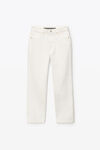 alexander wang og - highrise stovepipe jean in denim vintage white