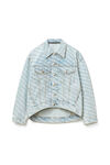 alexander wang 后背垂坠感夹克 pebble bleach