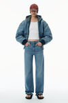 Alexander Wang classic worn indigo 中性圆阔版型工装夹克