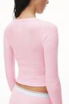 alexander wang 罗纹棉长袖 t 恤 light pink