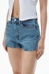 Alexander Wang vintage medium indigo shorty high-rise short in denim
