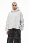 Alexander Wang vintage heather grey 密绒连帽衫