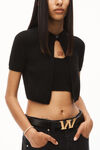 alexander wang diamante a tennis bracelet in brass pv gold