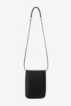 alexander wang 皮革圆顶结构式斜挎包 black