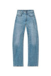 Alexander Wang classic light indigo articulated denim jeans with high-frequency logo