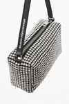 alexander wang heiress pouch in crystal mesh white