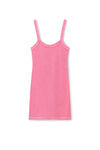 Alexander Wang lotus pink 粉色华夫纹针织吊带连衣裙