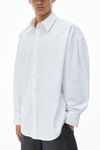 Alexander Wang white 经典棉质系扣衬衫