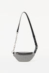 alexander wang attica 水钻网眼迷你腰包 white