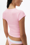alexander wang 罗纹棉短袖 t 恤 light pink