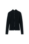 Alexander Wang black long-sleeve high-neck cardigan
