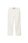 alexander wang og - highrise stovepipe jean in denim vintage white