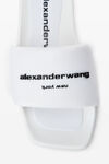 Alexander Wang white aw 尼龙泳池拖鞋