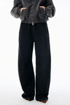 Alexander Wang faded black black brushed denim sweatpant