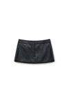 Alexander Wang black/charcoal 羊毛精裁迷你裤裙