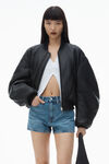Alexander Wang vintage medium indigo shorty high-rise short in denim