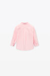 alexander wang 密织棉质领尖纽扣衬衫 light pink
