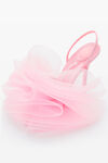alexander wang pom 105 slingback in mesh/satin prism pink