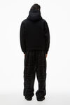 alexander wang 密绒连帽衫 black
