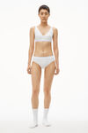 Alexander Wang white brief underwear in ribbed jersey