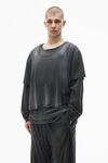 Alexander Wang fog crease wash 褶皱印花运动裤