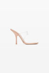alexander wang nudie 105  sandal in pvc peachy nude