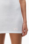 Alexander Wang white 罗纹棉女士工字背心连衣裙