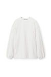 alexander wang beefy graphic sweatshirt in japanese jersey white