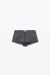 Alexander Wang army drab 灰色华夫纹针织棉男童短裤