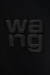 alexander wang puff logo tee in cotton jersey black