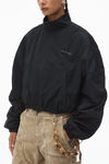 Alexander Wang black ruched track jacket