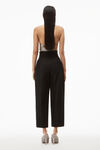 alexander wang 棉质精裁萝卜裤 black