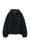 Alexander Wang black 厚实摇粒绒星星图案拉链连帽衫