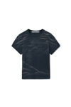 Alexander Wang washed black 做旧徽标装饰棉质平纹针织布紧身 t 恤