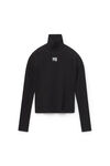 alexander wang 弹力针织高领上衣 black