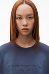 alexander wang 密织平纹针织短袖 t 恤 grape navy