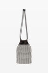 DRAWSTRING POUCH IN CRYSTAL MESH